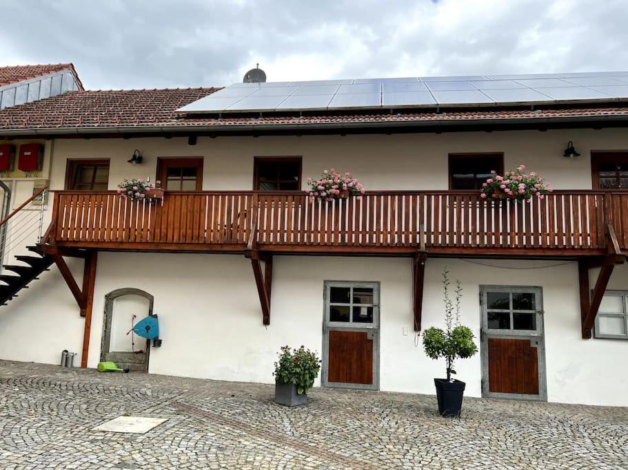 Ferienwohnung Vierseithof Eging Exterior foto
